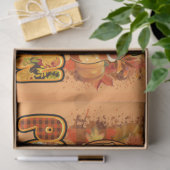 Pumpkin Saison Herbst Farbe anpassen Seidenpapier (Geschenk)