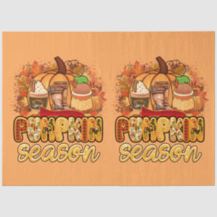Pumpkin Saison Herbst Farbe anpassen Seidenpapier