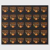 Pumpkin-Saison Herbst Geschenkpapier (Flach)
