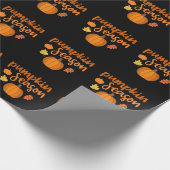 Pumpkin-Saison Herbst Geschenkpapier (Ecke)