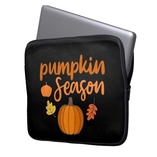 Pumpkin-Saison Herbst Laptopschutzhülle (Vorderseite Links)