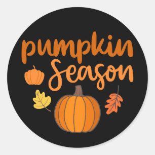 Pumpkin-Saison Herbst Runder Aufkleber