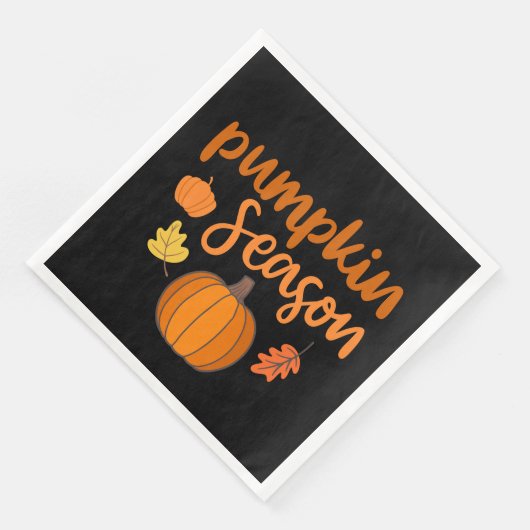 Pumpkin-Saison Herbst Serviette (Ecke)