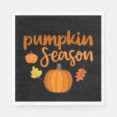 Pumpkin-Saison Herbst Serviette (Vorderseite)