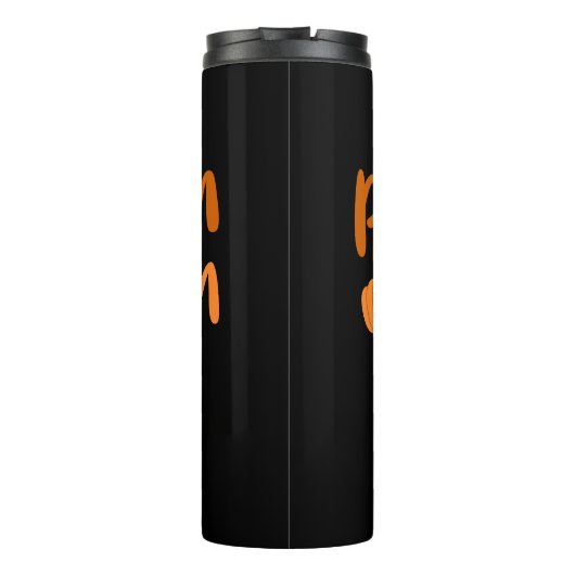 Pumpkin-Saison Herbst Thermosbecher (Rückseite)