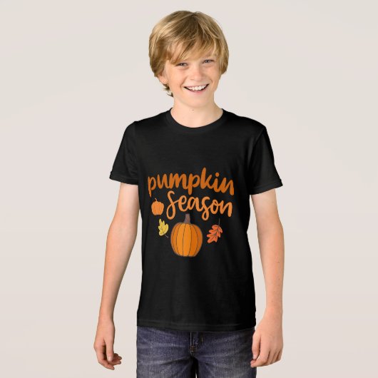 Pumpkin-Saison Herbst Tri-Blend Shirt (Vorderseite voll)