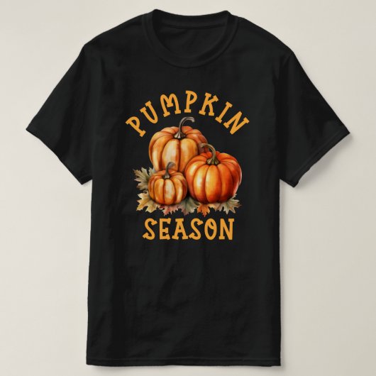 Pumpkin-Saison Herbstausgang T-Shirt (Design vorne)