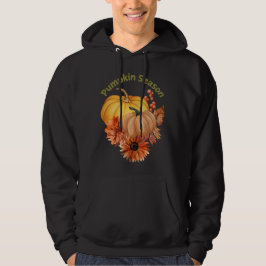 Pumpkin-Saison Hoodie mit Blume vom Herbst