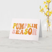 Pumpkin-Saison Karte (Gelbe Blume)