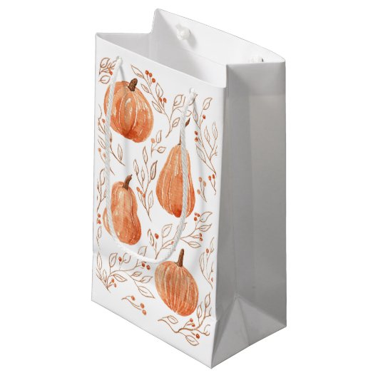 Pumpkin-Saison Kleine Geschenktüte (Vorderseite Schrägansicht)