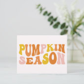 Pumpkin-Saison Postkarte (Stehend Vorderseite)