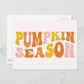 Pumpkin-Saison Postkarte (Vorne/Hinten)