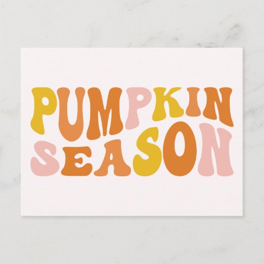 Pumpkin-Saison Postkarte (Vorderseite)