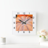 Pumpkin-Saison Quadratische Wanduhr (Zuhause)