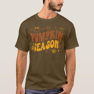 Pumpkin Saison Retro Boho Niedlich Herbstliebhaber T-Shirt