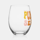 Pumpkin-Saison Weinglas Ohne Stiel (Rechts)