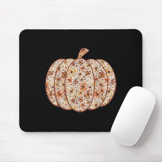 Pumpkin Saison Wildblume Erntedank Herbst Herbst Mousepad (Mit Mouse)