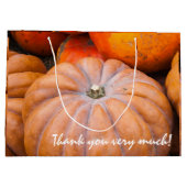 Pumpkin-Saison Zwei Texte Große Geschenktüte (Rückseite)