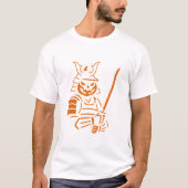 Pumpkin Samurai Halloween Design | Spooky Warrior T-Shirt (Vorderseite)