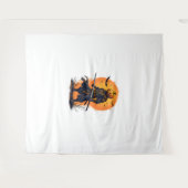 Pumpkin Samurai - Halloween Warrior T - Shirt Wandteppich (Vorderseite (Horizontal))