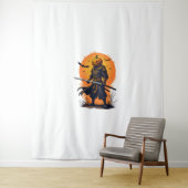 Pumpkin Samurai - Halloween Warrior T - Shirt Wandteppich (Beispiel)