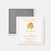 Pumpkin Save the Date Magnet (Vorderseite/Rückseite)