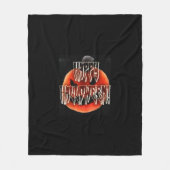 Pumpkin Scare-Wht Fleecedecke (Vorderseite)