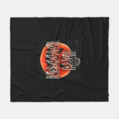 Pumpkin Scare-Wht Fleecedecke (Vorderseite (Horizontal))