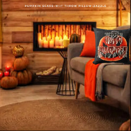 Pumpkin Scare-Wht Kissen