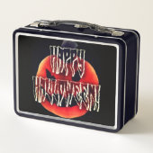 Pumpkin Scare-Wht Metall Brotdose (Rückseite)