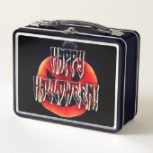 Pumpkin Scare-Wht Metall Brotdose (Vorderseite)