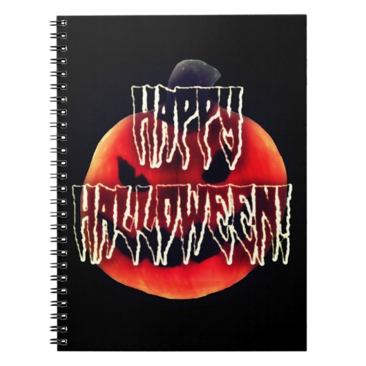 Pumpkin Scare-Wht Notizblock (Vorderseite)