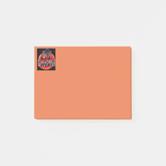 Pumpkin Scare-Wht Post-It Notes Post-it Klebezettel (Vorderseite)