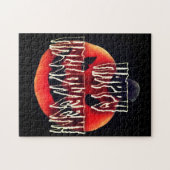 Pumpkin Scare-Wht Puzzle (Horizontal)