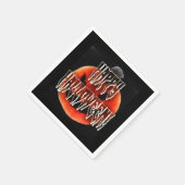 Pumpkin Scare-Wht Serviette (Ecke)