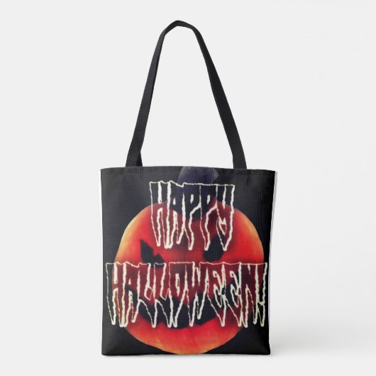 Pumpkin Scare-Wht Tasche (Rückseite)