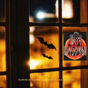 Pumpkin Scare Window Fensteraufkleber