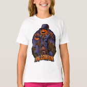 Pumpkin Scarecrow Halloween T - Shirt (Vorderseite)