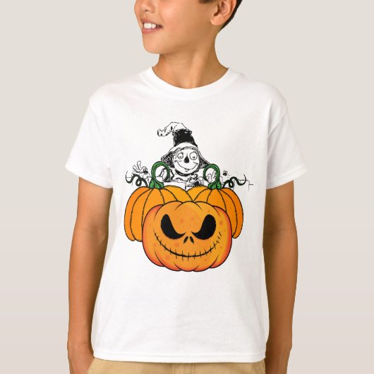 Pumpkin Scarecrow Novelty Graphic T-Shirt (Vorderseite)