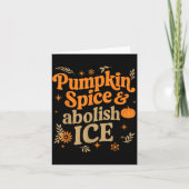 Pumpkin Sce Abolish Ice Anti-trump Resist Fall Hal Karte (Vorderseite)