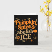 Pumpkin Sce Abolish Ice Anti-trump Resist Fall Hal Karte (Gelbe Blume)