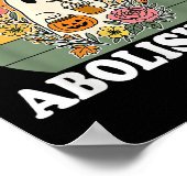 Pumpkin Sce Abolish Ice Halloween Design  Poster (Ecke)