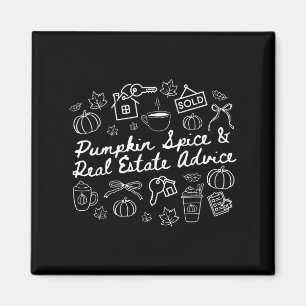 Pumpkin Sce & Real Anwesen Advice Realtor Hall Magnet