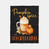 Pumpkin Sce &amp; Scrapbooking _ Cute Autumn Rusti Fleecedecke (Vorderseite)