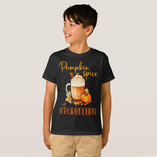 Pumpkin Sce & Scrapbooking _ Cute Autumn Rusti T-Shirt (Vorne ganz)