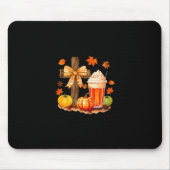 Pumpkin Sce And Jesus Christ Cross Pumpkin Christi Mousepad (Vorne)