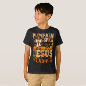 Pumpkin Sce And Jesus Christ Funny Fall Christian T-Shirt (Vorne ganz)