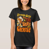 Pumpkin Sce And Jesus Christ Funny Fall Christian  T-Shirt (Vorderseite)