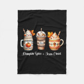 Pumpkin Sce And Jesus Christ Women Christan Fall C Fleecedecke (Vorderseite)