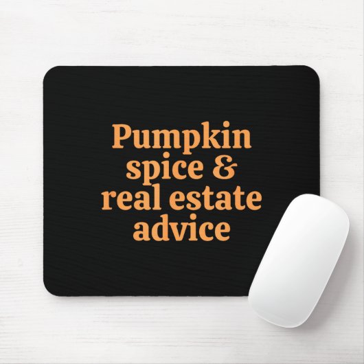 Pumpkin Sce And Real Estate Advice  Mousepad (Mit Mouse)